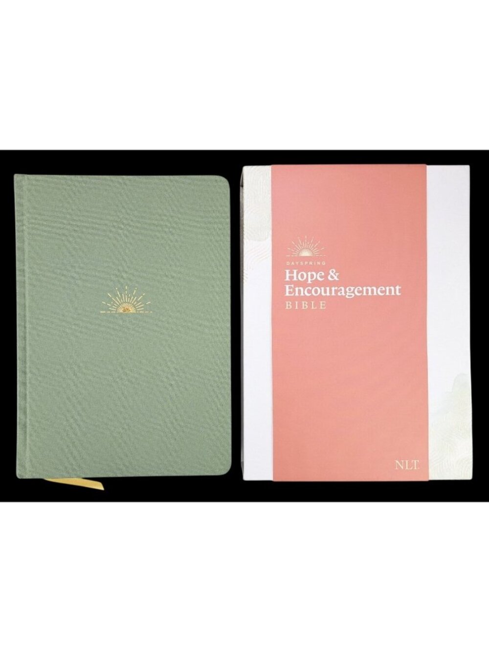 DaySpring Hope & Encouragement Bible NLT Hardcover Seafoam Green With Box New